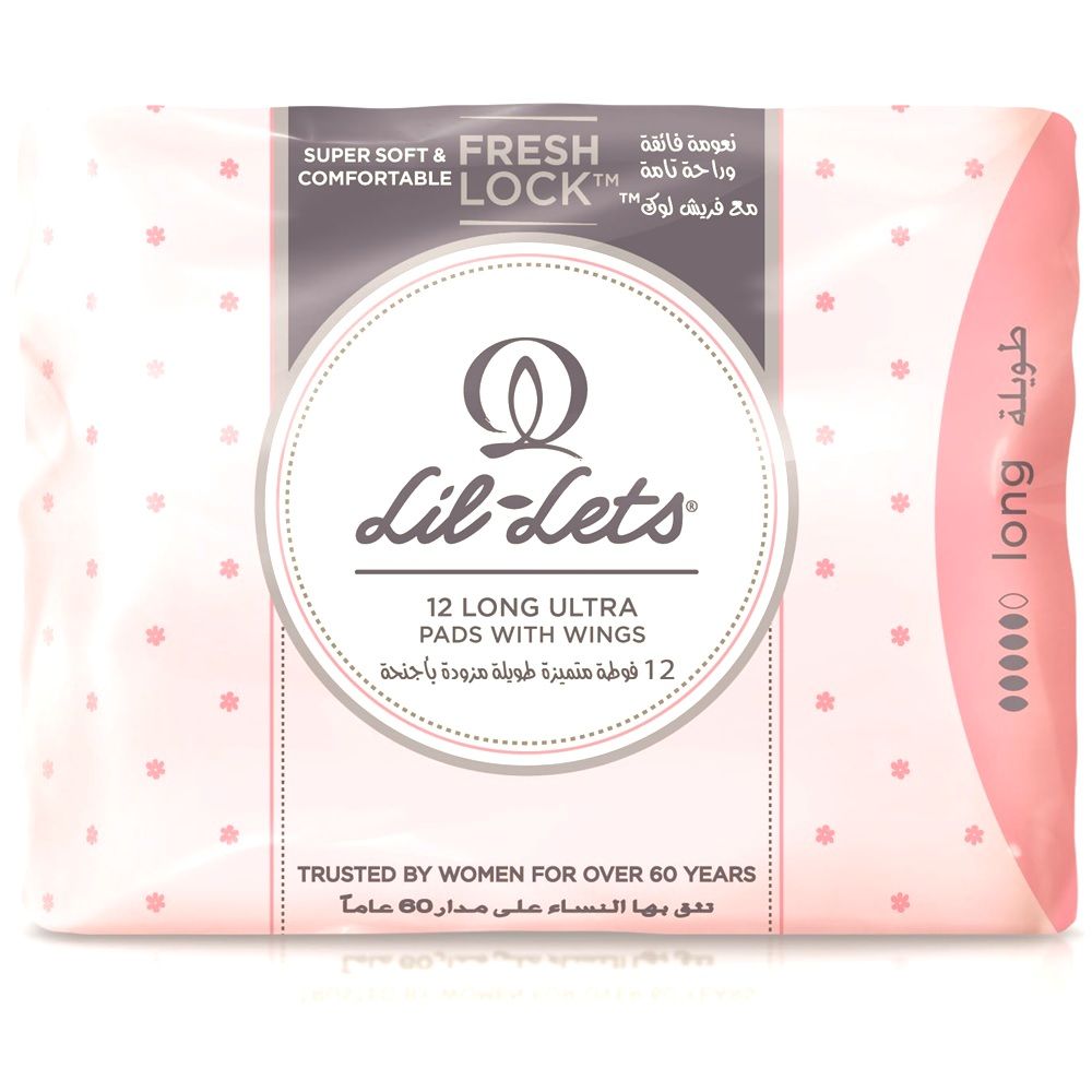Lil-Lets Super Soft Long Ultra Pads With Wings 12's - Easy Pharmacy LLC