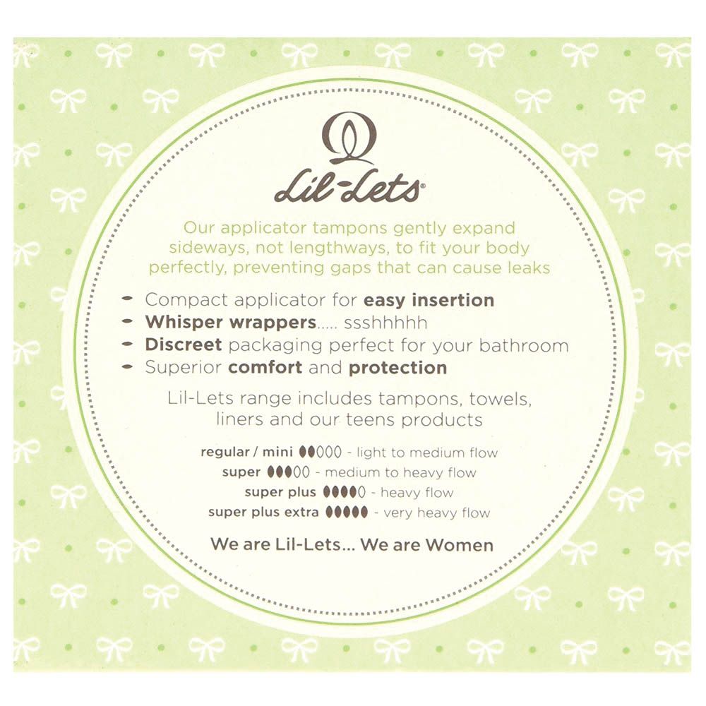 Lil-Lets Applicator Tampons Super Plus 14's - Easy Pharmacy LLC