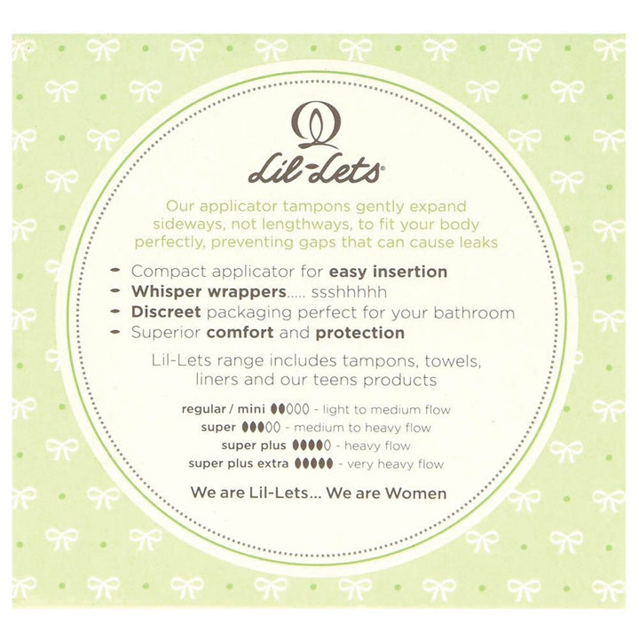 Lil-Lets Applicator Tampons Super Plus 14's - Easy Pharmacy LLC