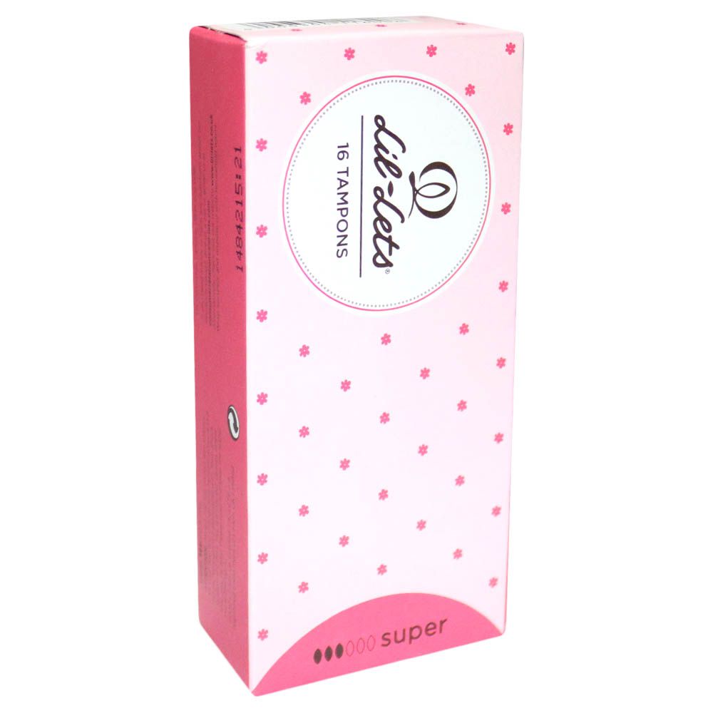 Lil-Lets Non Applicator Super Tampons 16's - Easy Pharmacy LLC