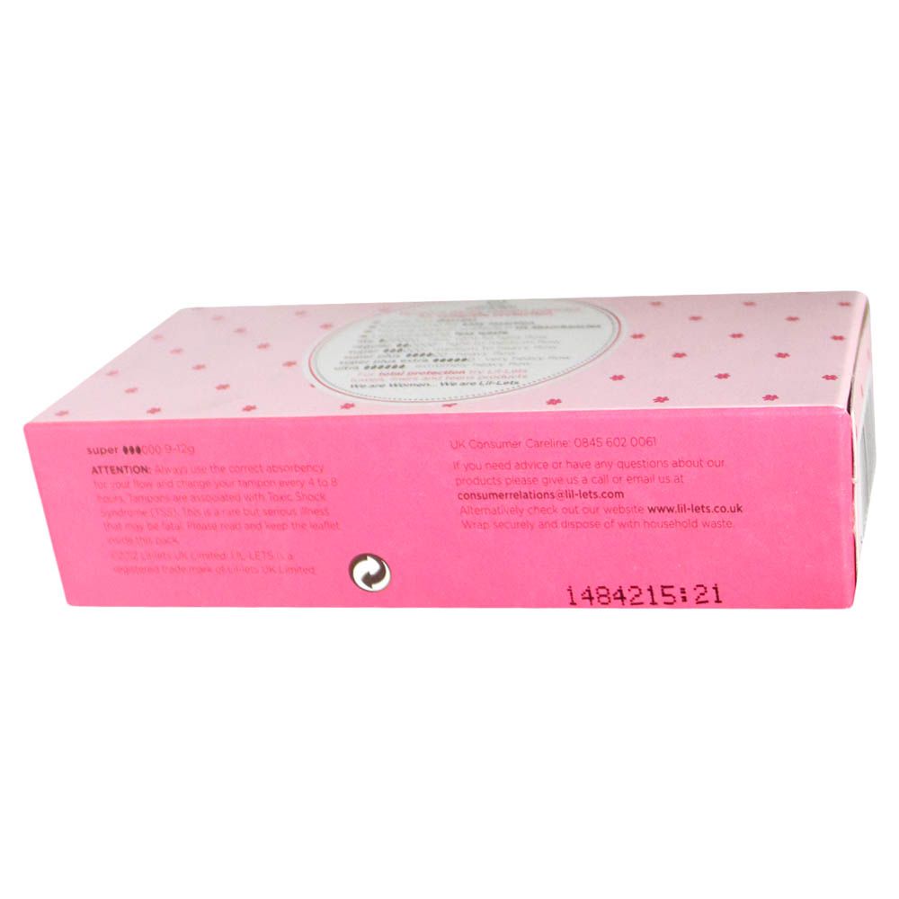 Lil-Lets Non Applicator Super Tampons 16's - Easy Pharmacy LLC
