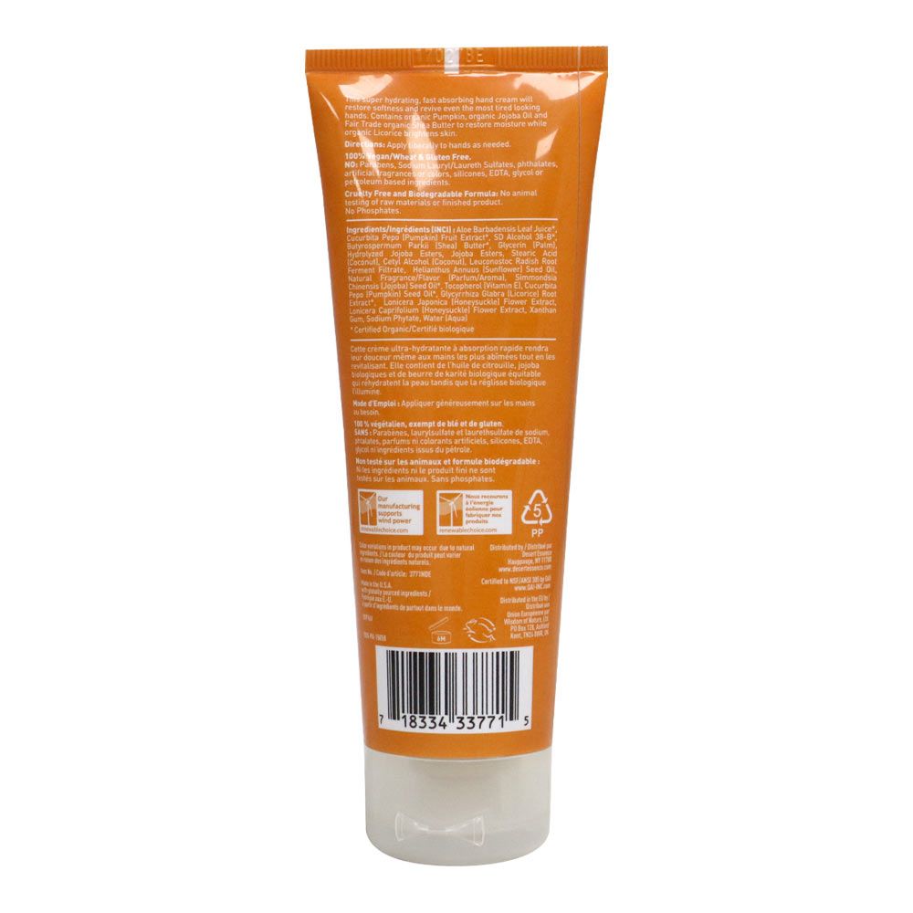 Desert Essence Pumpkin Spice Hand Repair Cream 118 mL - Easy Pharmacy LLC