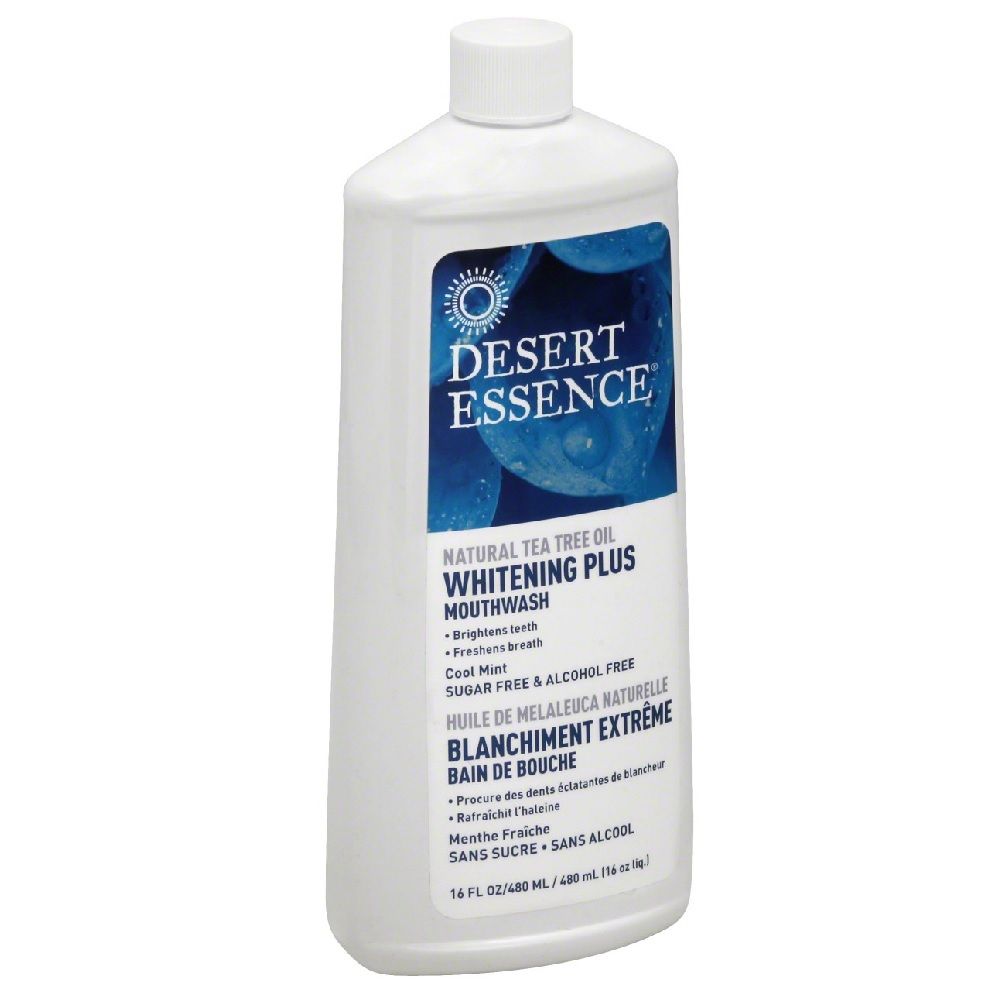 Desert Essence Natural Tea Tree Oil Whitening Plus Mouthwash 480 mL - Easy Pharmacy LLC