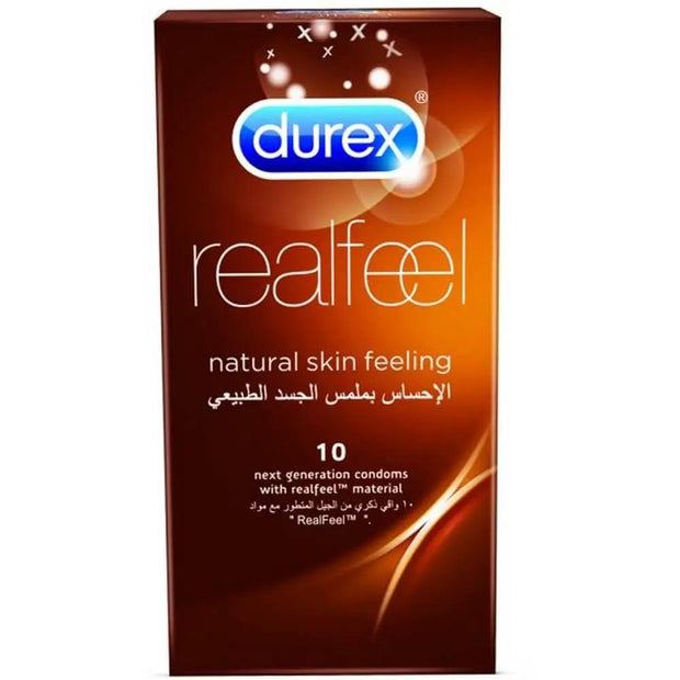 Durex Real Feel Natural Feeling Condoms 10 Count