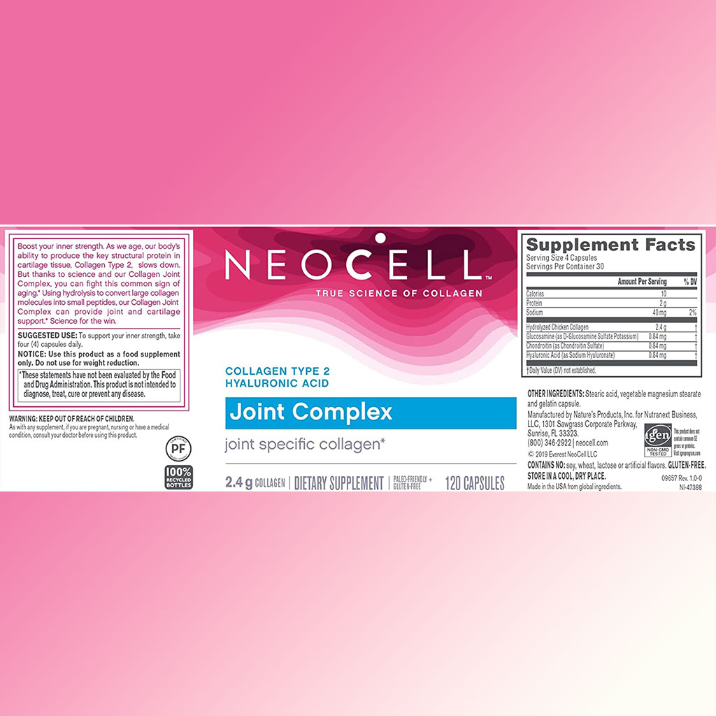 NeoCell Collagen Joint Complex Capsules For Joint Support, Pack of 120's - Easy Pharmacy LLC