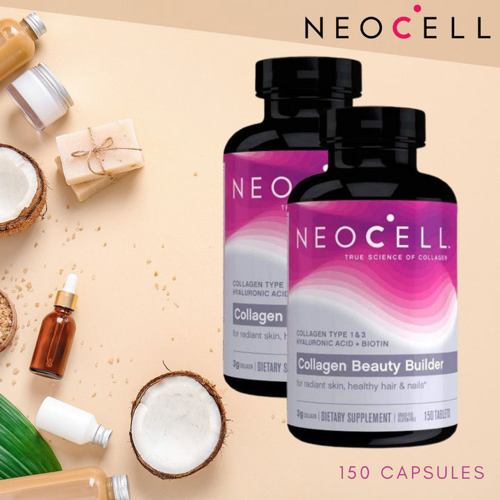 NeoCell Collagen Beauty Builder Tablets With Hyaluronic Acid And Biotin For Radiant Skin, Pack of 150's - Easy Pharmacy LLC