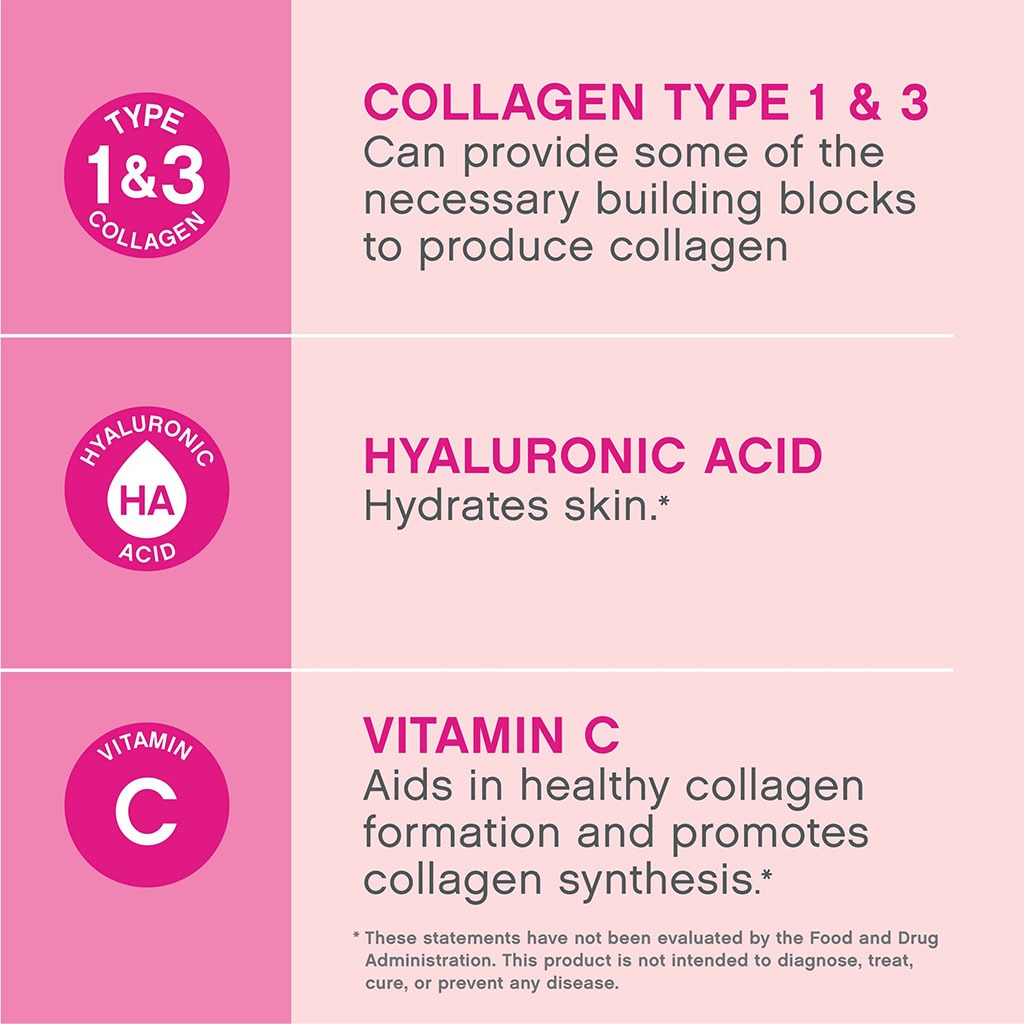 NeoCell Collagen Chews, Beauty Bursts For Skin, Hair And Nails, Fruit Punch Soft Chews, Pack of 60's - Easy Pharmacy LLC