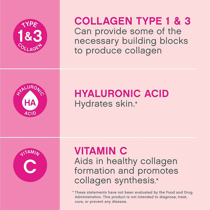 NeoCell Collagen Chews, Beauty Bursts For Skin, Hair And Nails, Fruit Punch Soft Chews, Pack of 60's - Easy Pharmacy LLC