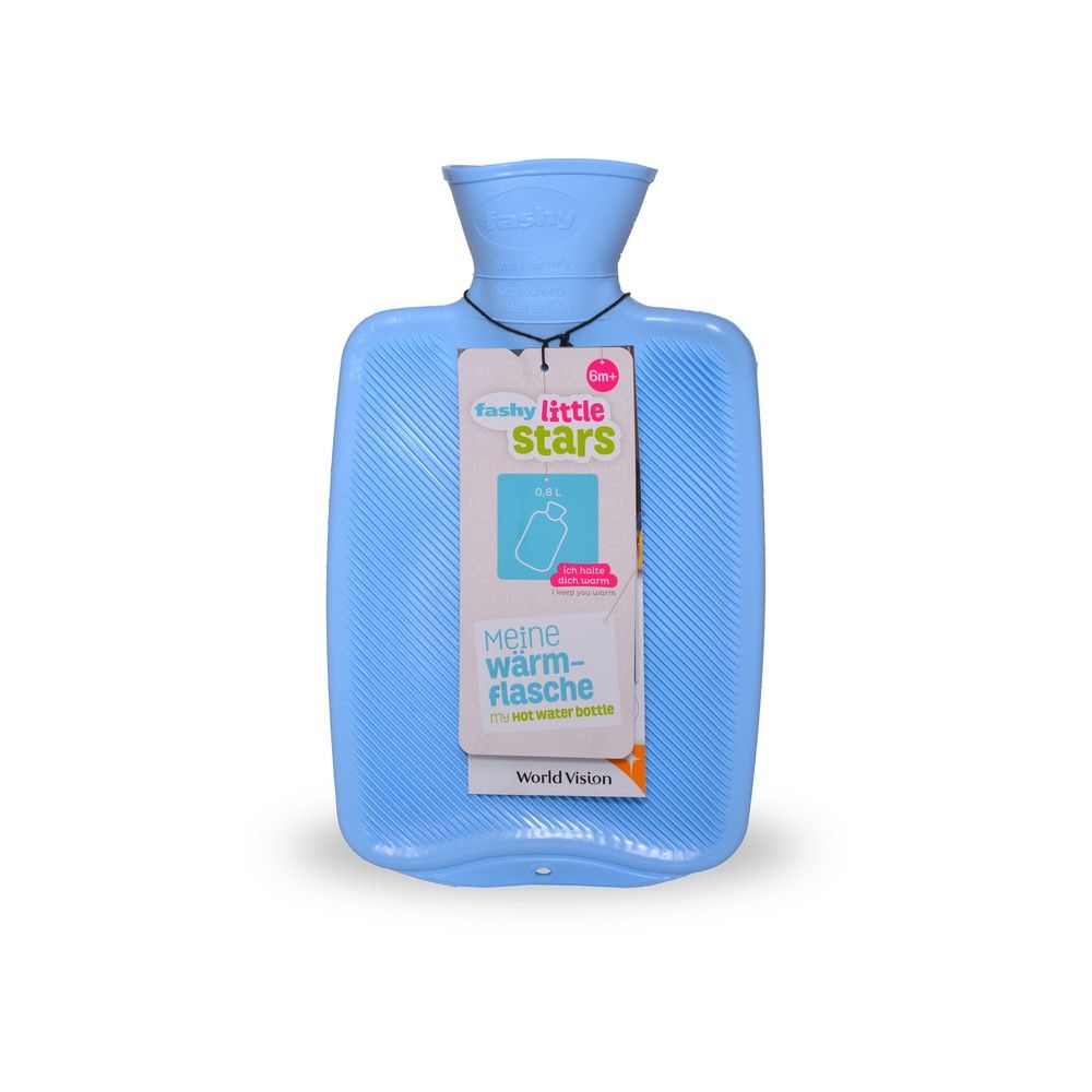 Fashy Hot Water Bag Children Single Ribbed Light Blue 6401-51 - Easy Pharmacy LLC