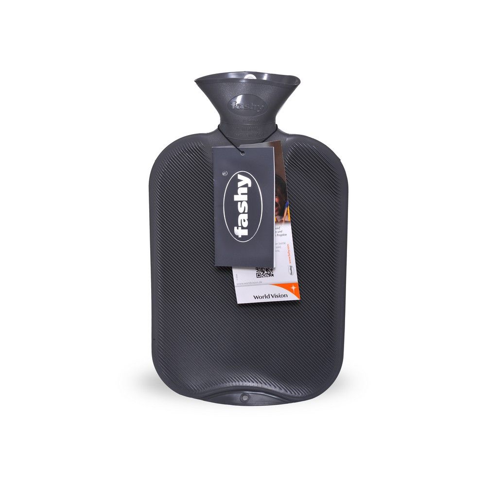 Fashy Hot Water Bag Single Ribbed Anthracite 6440-21 - Easy Pharmacy LLC