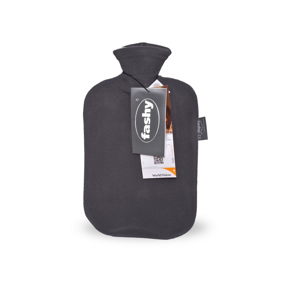 Fashy Hot Water Bag Fleece Cover Anthracite 6530-21 - Easy Pharmacy LLC