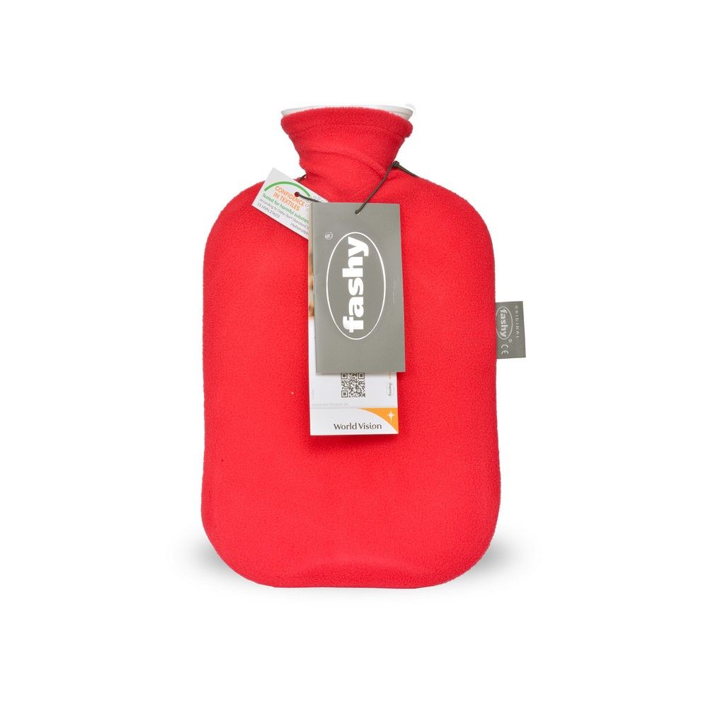 Fashy Hot Water Bag Fleece Cover Cranberry 6530-42 - Easy Pharmacy LLC