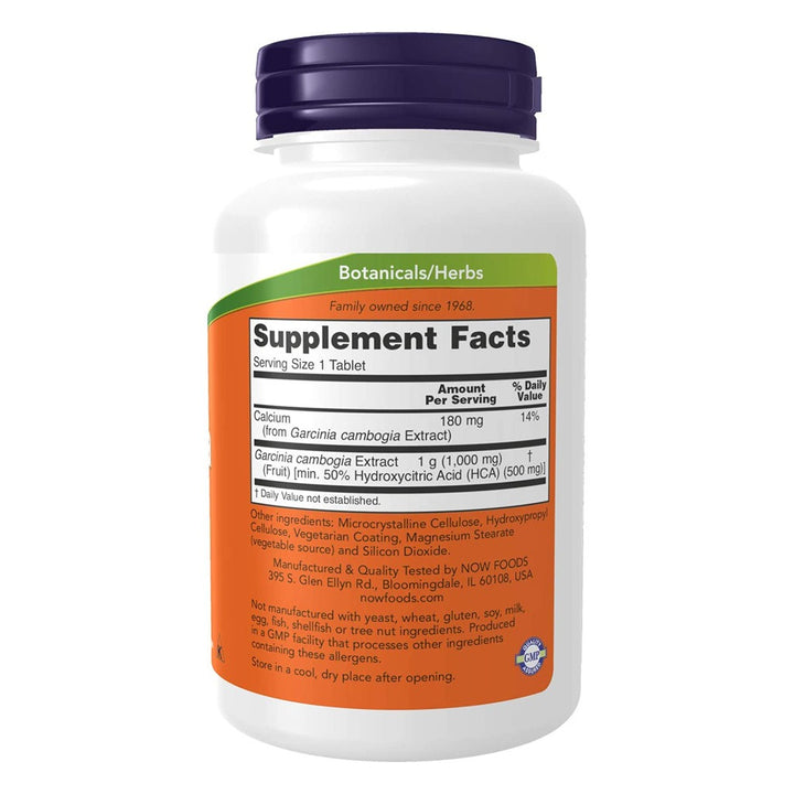 Now Garcinia 1000mg Vegetarian Tablets For Healthy Metabolism, Pack of 120's - Easy Pharmacy LLC