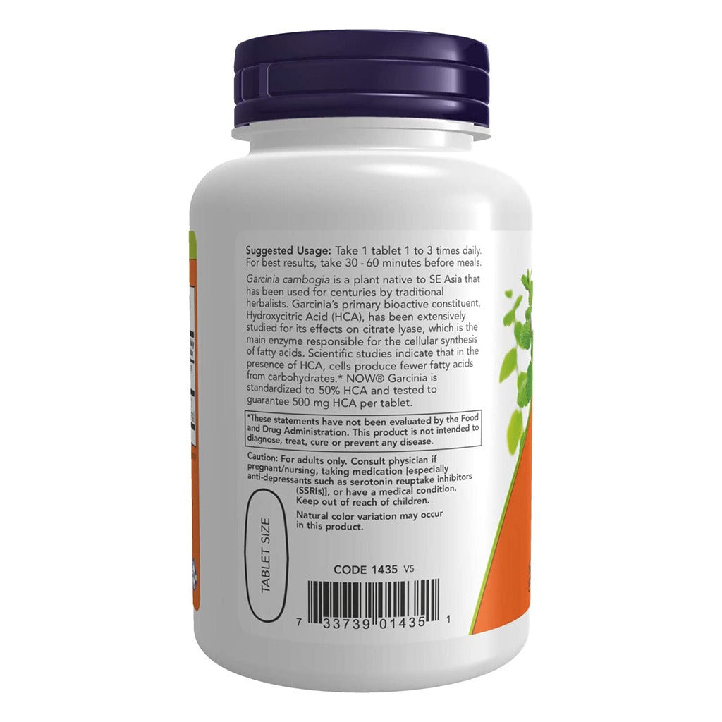 Now Garcinia 1000mg Vegetarian Tablets For Healthy Metabolism, Pack of 120's - Easy Pharmacy LLC