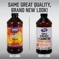 Now Sports Triple Strength 3000mg L-Carnitine Liquid For Energy & Fitness Support 473ml
