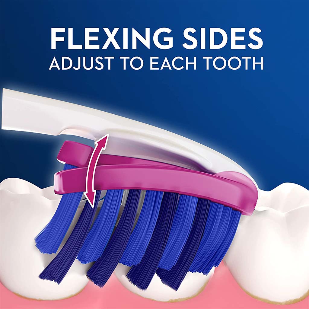 Oral-B 3D White Luxe Pro-Flex Medium Manual Toothbrush Medium, Pack of 1's - Easy Pharmacy LLC