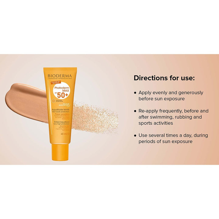 Bioderma Photoderm Max SPF50+ Golden Tinted Aquafluid 40 mL - Easy Pharmacy LLC