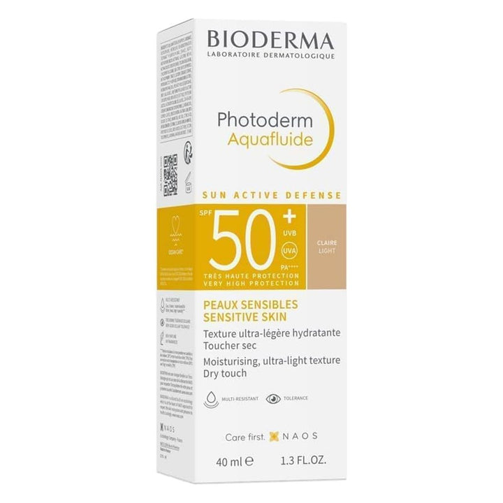Bioderma Photoderm Aquafluide Very High Protection Sunscreen With SPF50+ & PA++++ - Light Tinted 40ml - Easy Pharmacy LLC