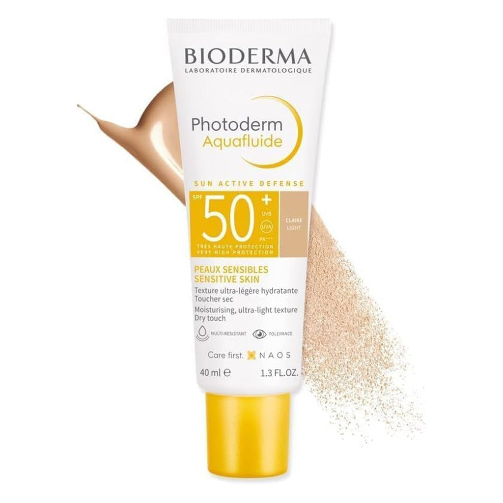 Bioderma Photoderm Aquafluide Very High Protection Sunscreen With SPF50+ & PA++++ - Light Tinted 40ml - Easy Pharmacy LLC