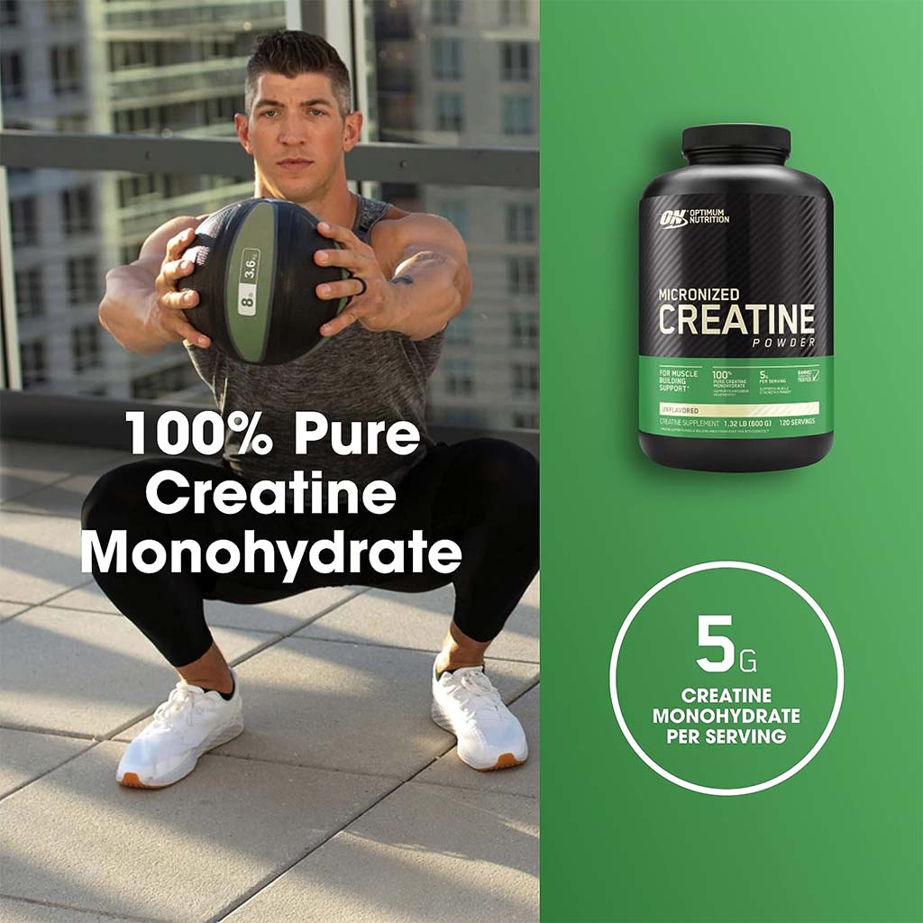 Optimum Nutrition Creatine Powder 600g - Easy Pharmacy LLC