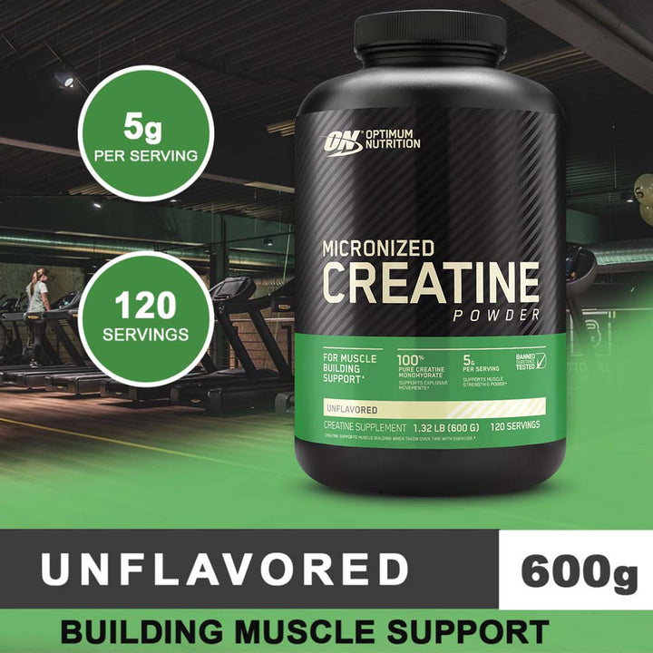 Optimum Nutrition Creatine Powder 600g - Easy Pharmacy LLC