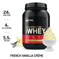 Optimum Nutrition Gold Standard 100% Whey French Vanilla Cream Protein Powder 2lb