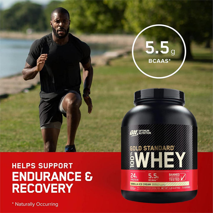 Optimum Nutrition Gold Standard 100% Whey Vanilla Ice Cream 5lb - Easy Pharmacy LLC