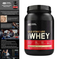 Optimum Nutrition Gold Standard 100% Whey Vanilla Ice Cream Protein Powder 1.98lb