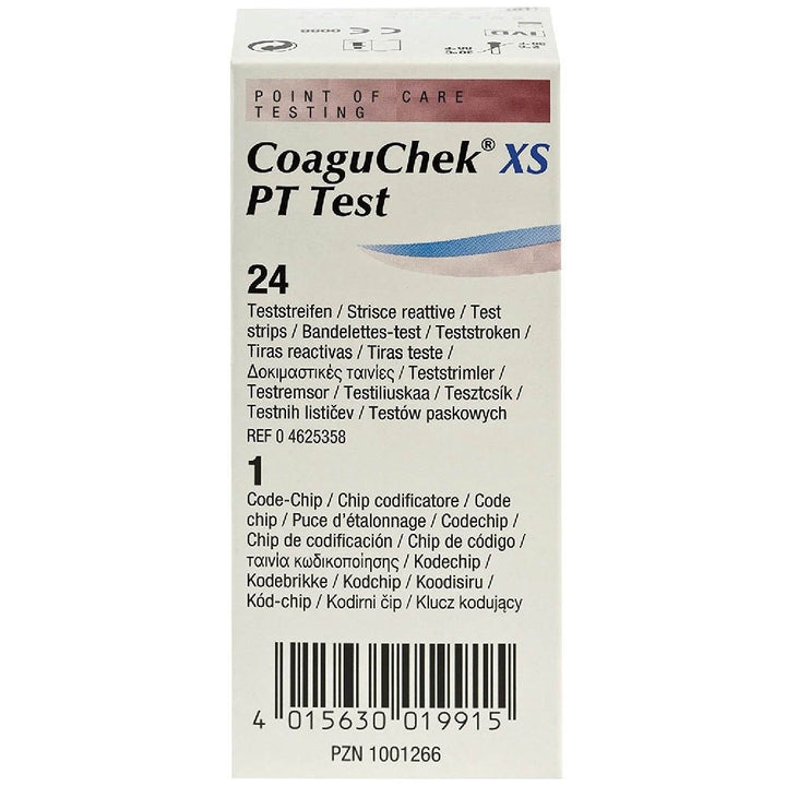CoaguCheck XS PT Test Strips 24's - Easy Pharmacy LLC