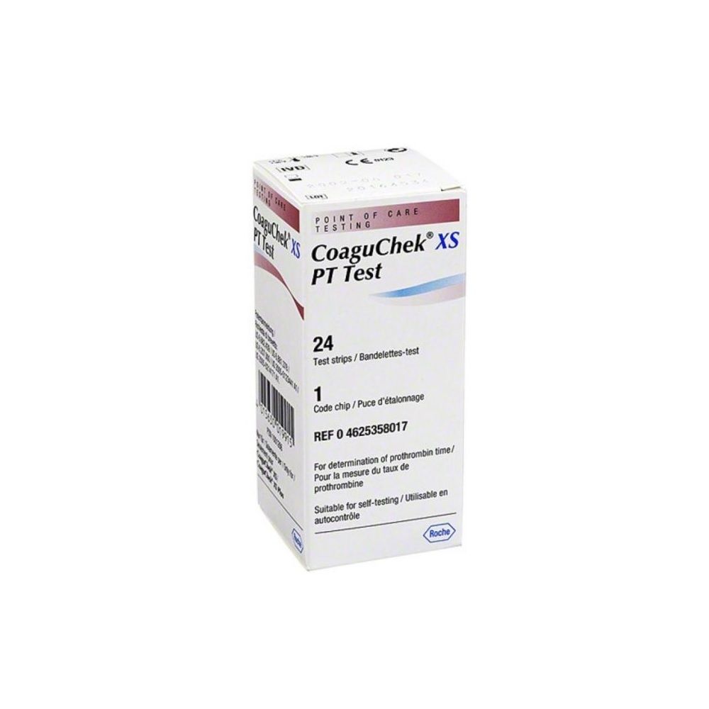 CoaguCheck XS PT Test Strips 24's - Easy Pharmacy LLC