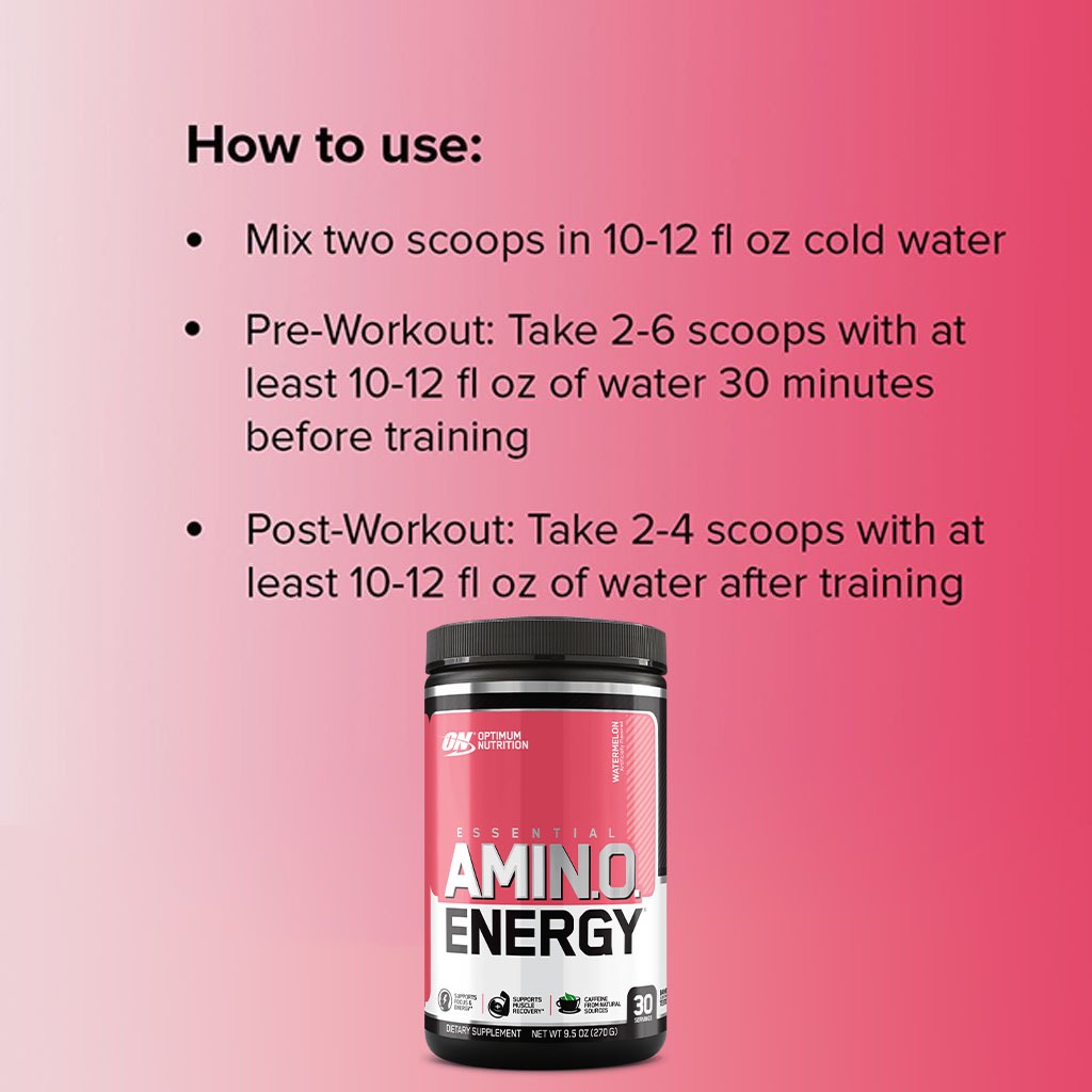 Optimum Nutrition Essential Amino Energy Watermelon 30 Servings - Easy Pharmacy LLC