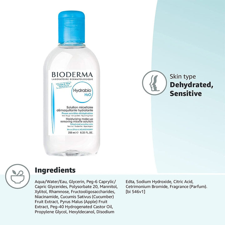 Bioderma Hydrabio H2O 250 mL - Easy Pharmacy LLC