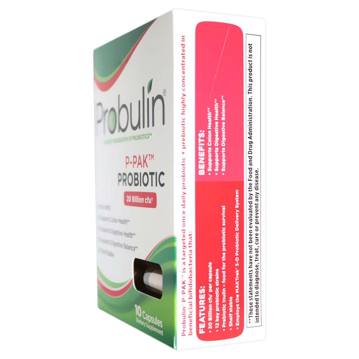 Probulin P-Pack Probiotic Capsules For Colon & Digestive Health, Pack of 10's - Easy Pharmacy LLC