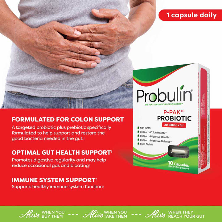 Probulin P-Pack Probiotic Capsules For Colon & Digestive Health, Pack of 10's - Easy Pharmacy LLC