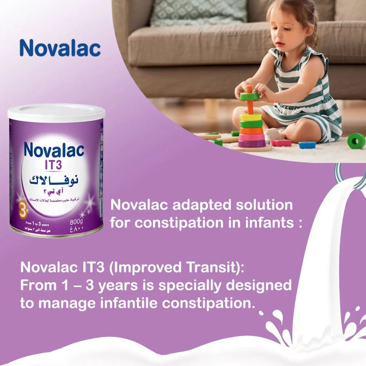 Novalac IT Stage 3 Improved Transit Toddlers Milk Formula For 1 To 3 Years 800g