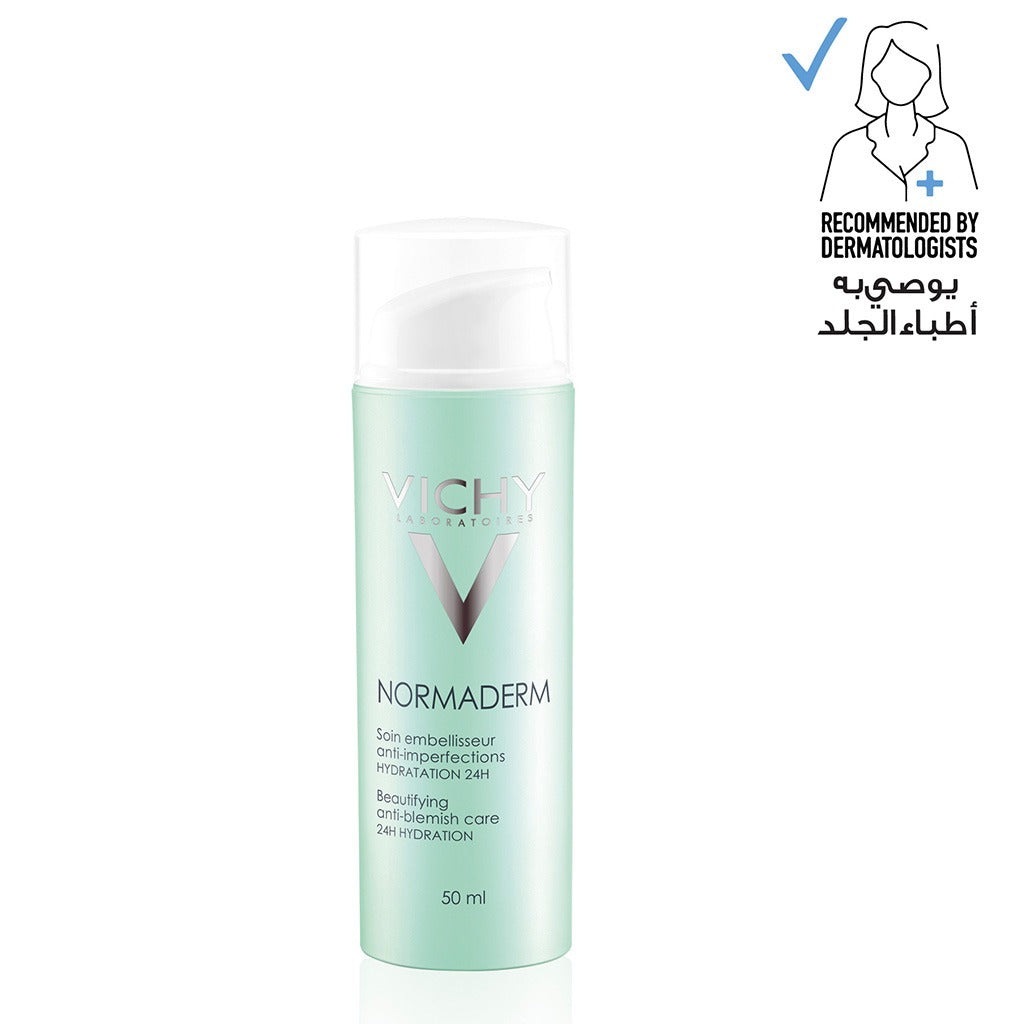 Vichy Normaderm Beautifying Anti-Blemish Corrective Care 24 Hour Moisturiser Cream With Salicylic Acid 50ml - Easy Pharmacy LLC