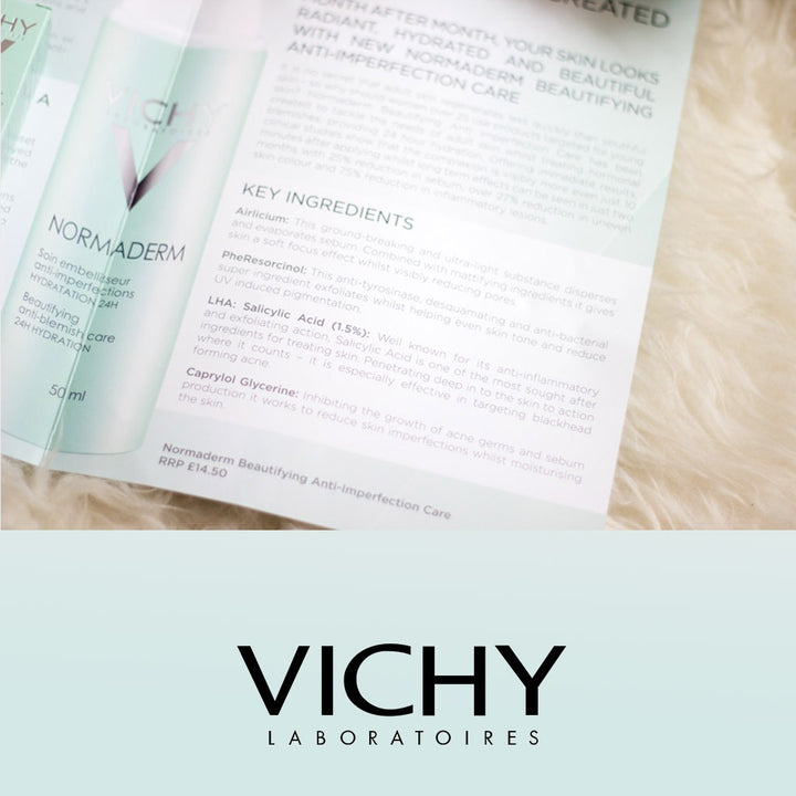 Vichy Normaderm Beautifying Anti-Blemish Corrective Care 24 Hour Moisturiser Cream With Salicylic Acid 50ml - Easy Pharmacy LLC