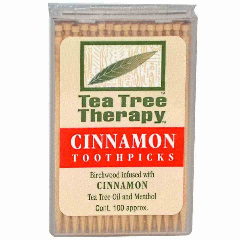 Tea Tree Therapy Cinnamon Tooth Picks 100's - Easy Pharmacy LLC