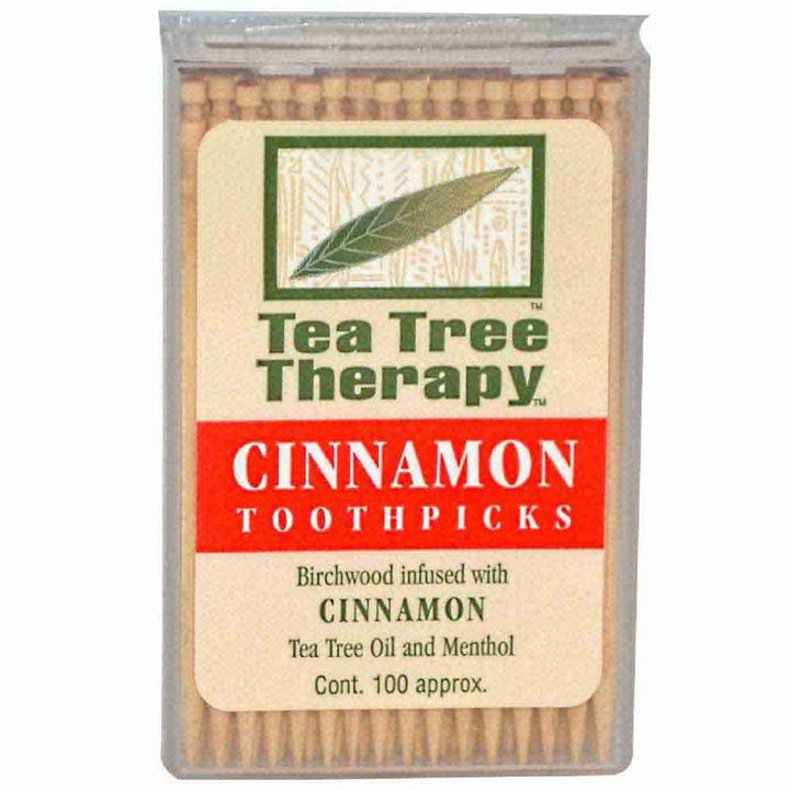 Tea Tree Therapy Cinnamon Tooth Picks 100's - Easy Pharmacy LLC