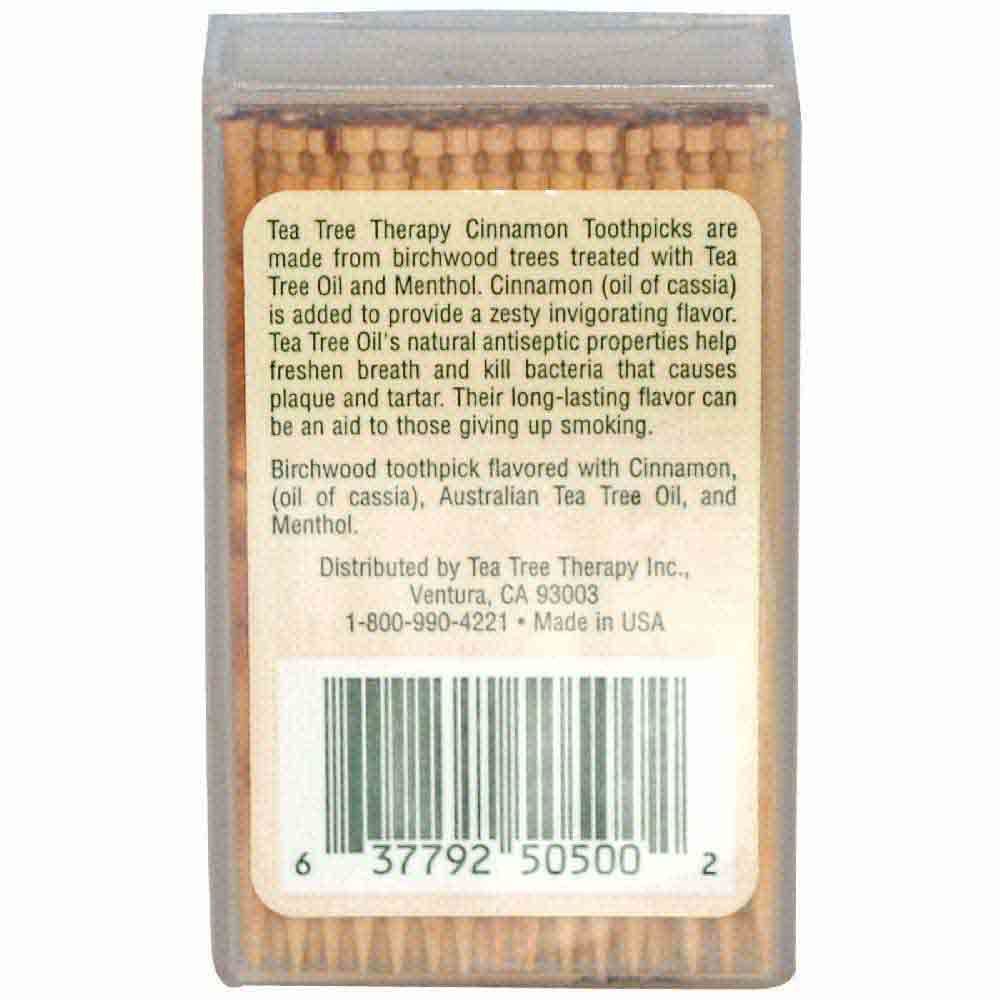 Tea Tree Therapy Cinnamon Tooth Picks 100's - Easy Pharmacy LLC