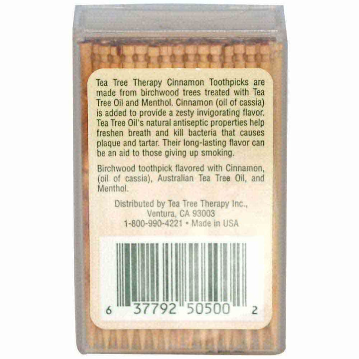 Tea Tree Therapy Cinnamon Tooth Picks 100's - Easy Pharmacy LLC