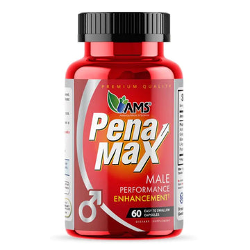 AMS PenaMax Men’s Performance Capsules 60 Count – Vitality & Energy Support Supplement for Men