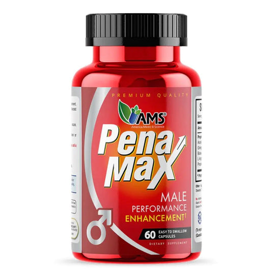 AMS PenaMax Men’s Performance Capsules 60 Count – Vitality & Energy Support Supplement for Men
