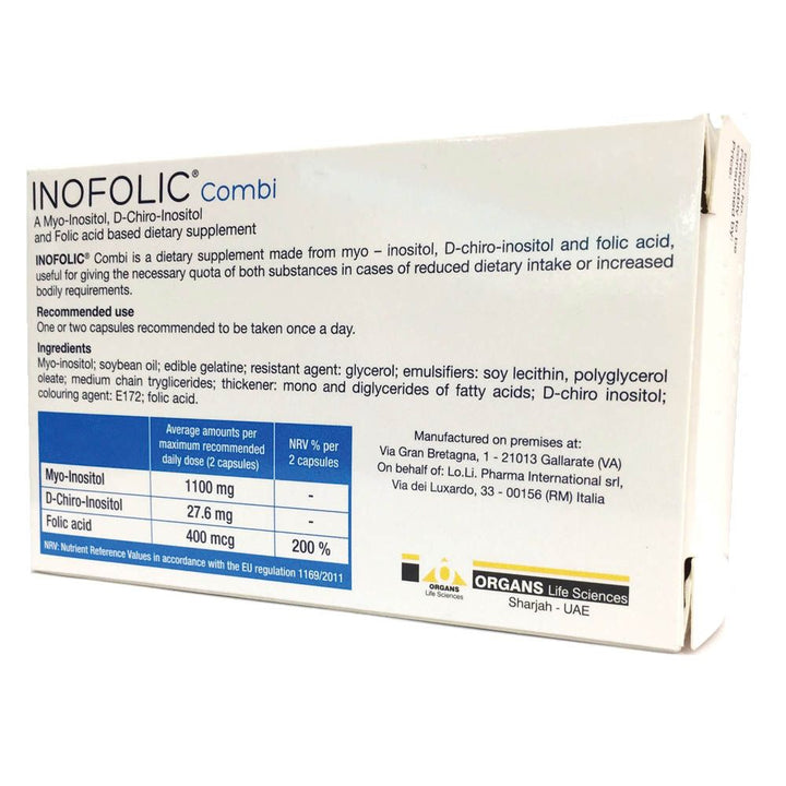 Inofolic Combi Capsules 30's - Easy Pharmacy LLC