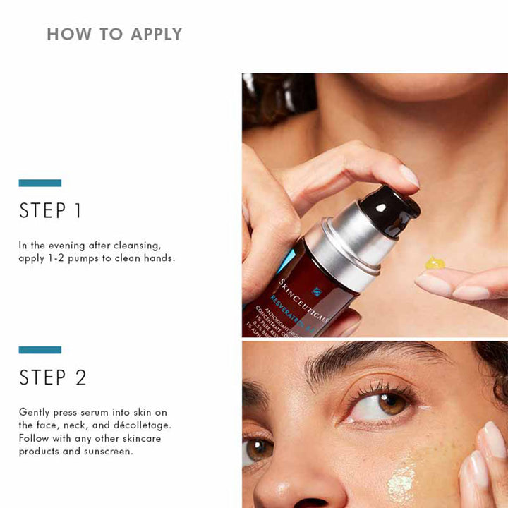 Skinceuticals Reservatrol BE Antioxidant Concentrate Reservatrol, Baicalin, Vitamin E Night Face Gel Serum 30ml - Easy Pharmacy LLC