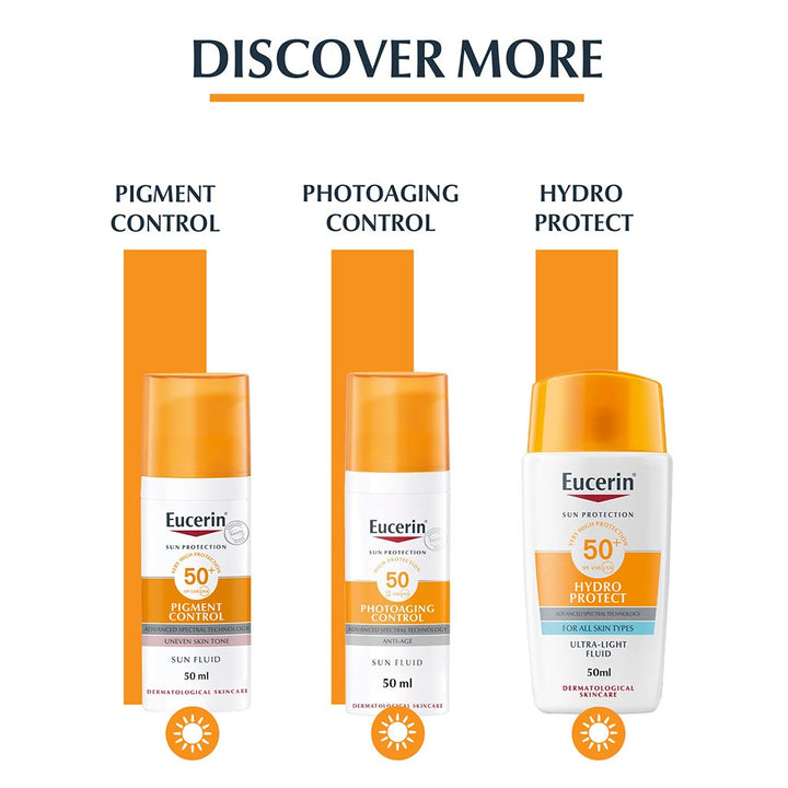 Eucerin Sun Oil Control SPF 50+ Sunscreen Gel Cream With Dry Touch & Anti-Shine Effect For Blemish Prone Skin 50ml - Easy Pharmacy LLC
