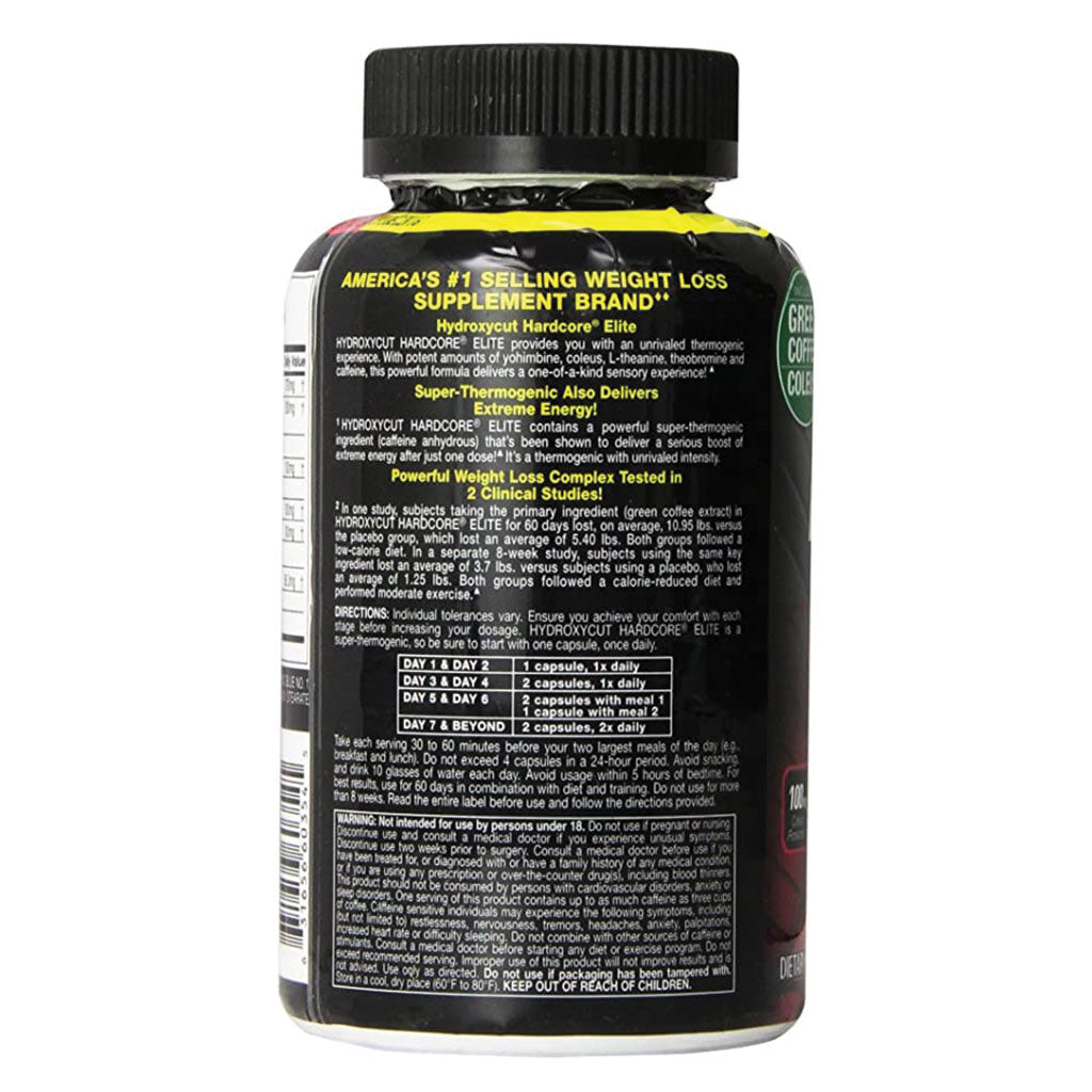 MuscleTech Hydroxycut Hardcore Elite Rapid Release Capsules For Weight Loss 110's - Easy Pharmacy LLC