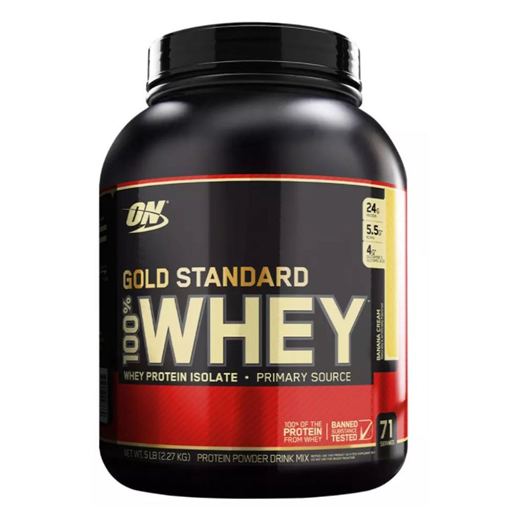 Optimum Nutrition Gold Standard 100% Whey Banana Cream 5lb - Easy Pharmacy LLC