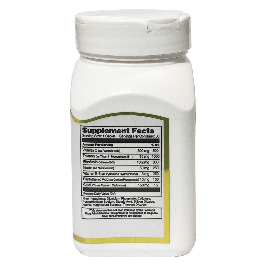 21st Century B Complex With Vitamin C Caplets For Energy & Immune Support, Pack of 30's - Easy Pharmacy LLC