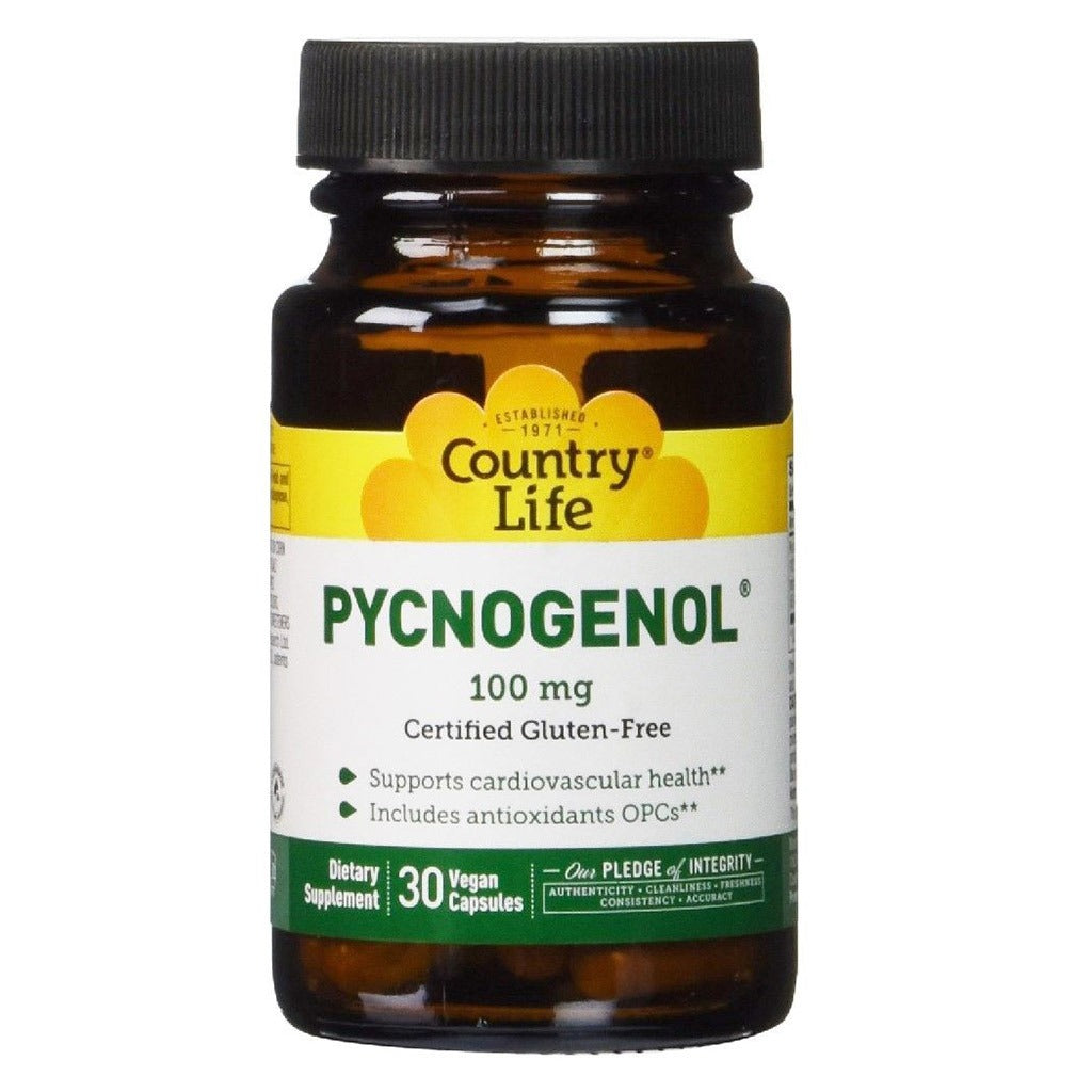 Country Life Pycnogenol 100mg Antioxidant Vegan Capsules, Pack of 30's - Easy Pharmacy LLC
